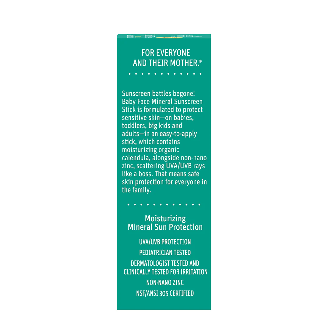 Baby Face Mineral Sunscreen Face Stick SPF 40 - Image 7