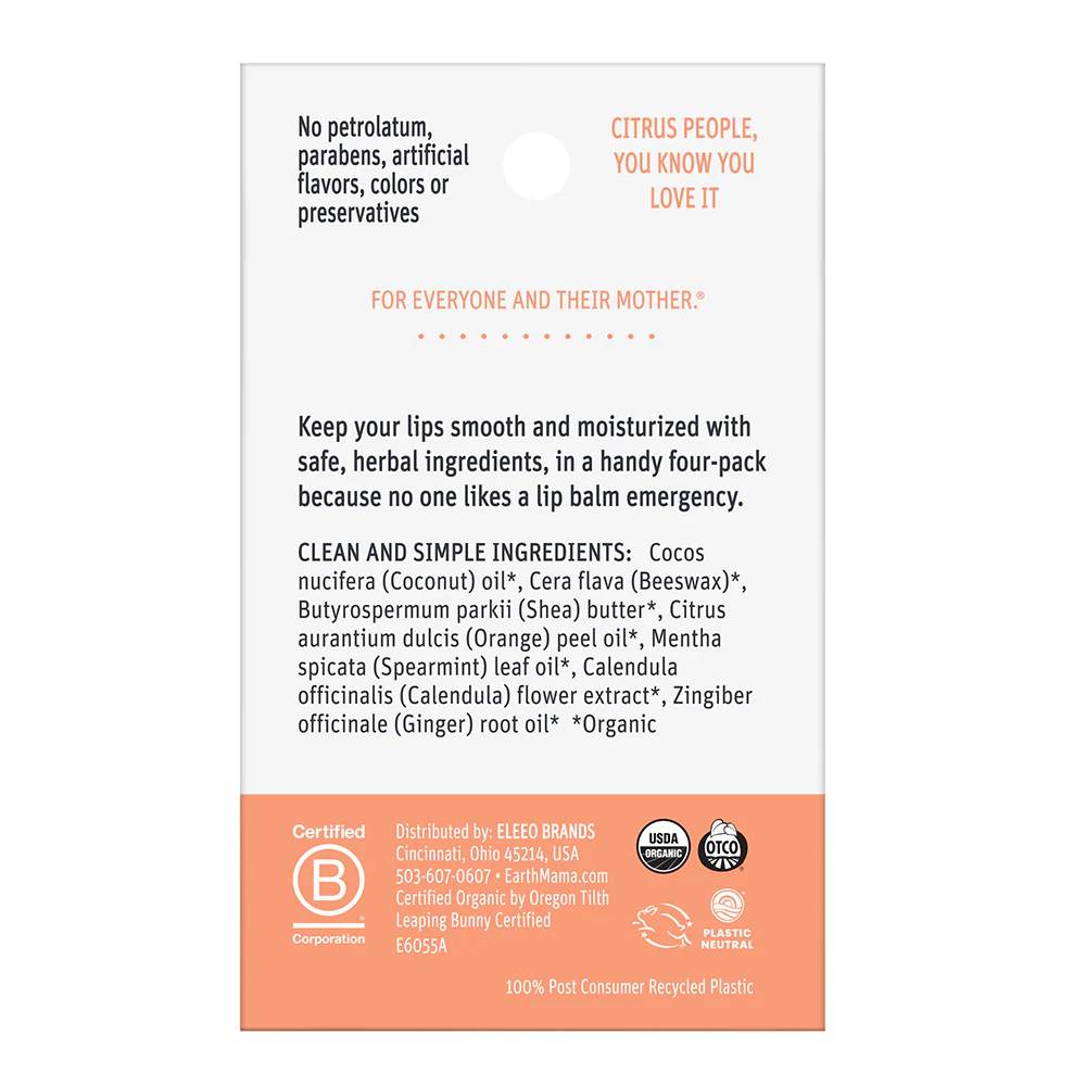 Earth Mama Organic Lip Balms Quadruplets - Image 9