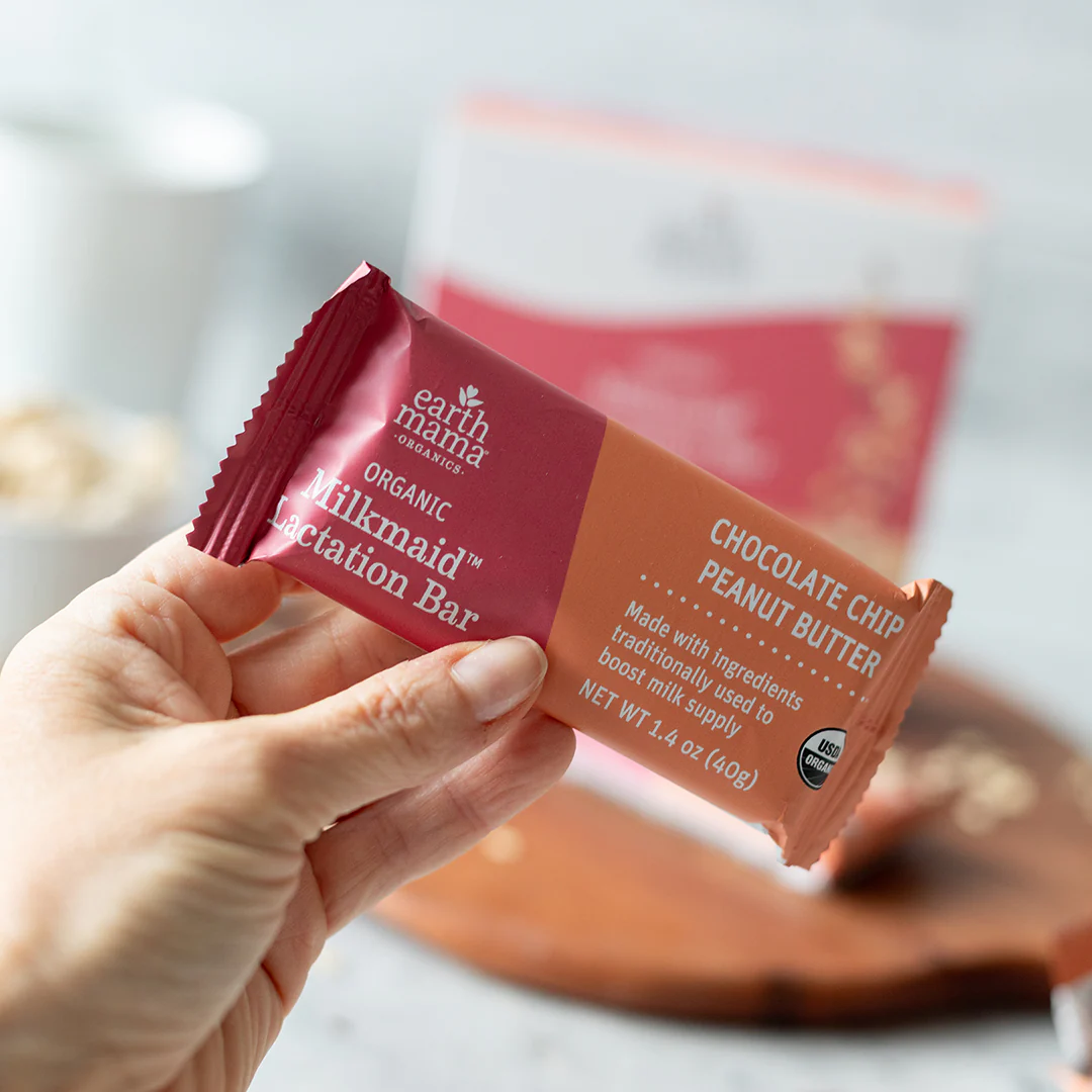 Organic Milkmaid® Lactation Bars Chocolate Chip Peanut Butter - Image 4