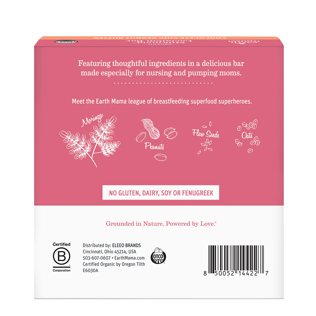 Organic Milkmaid® Lactation Bars Chocolate Chip Peanut Butter - Image 6